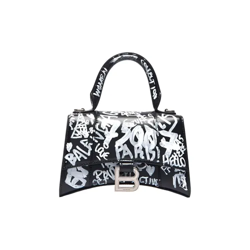 Balenciaga Cow Leather Handbag Extra Small Women's Black