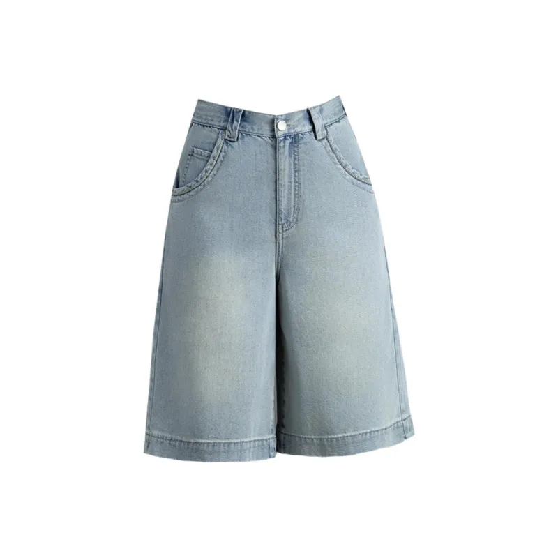 You Cow Me Pants Denim Shorts Women's-0