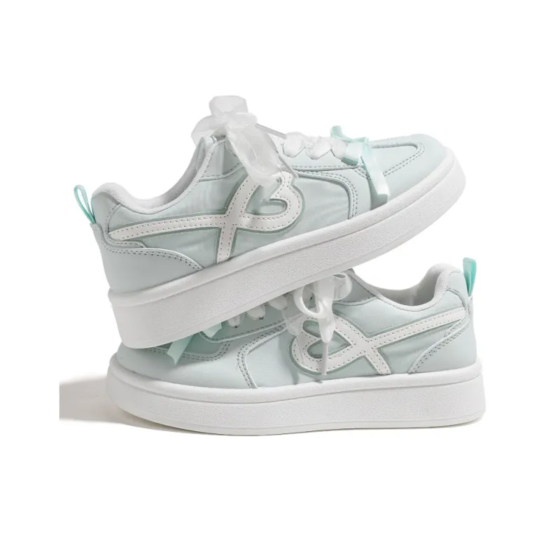 HUANQIU Abrasion Resistant Lightweight Height Increasing Low Top Skateboard Shoes Women's-6