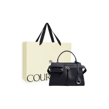 COURONNE Cow Leather Handbag Regular Women's Almond Brown