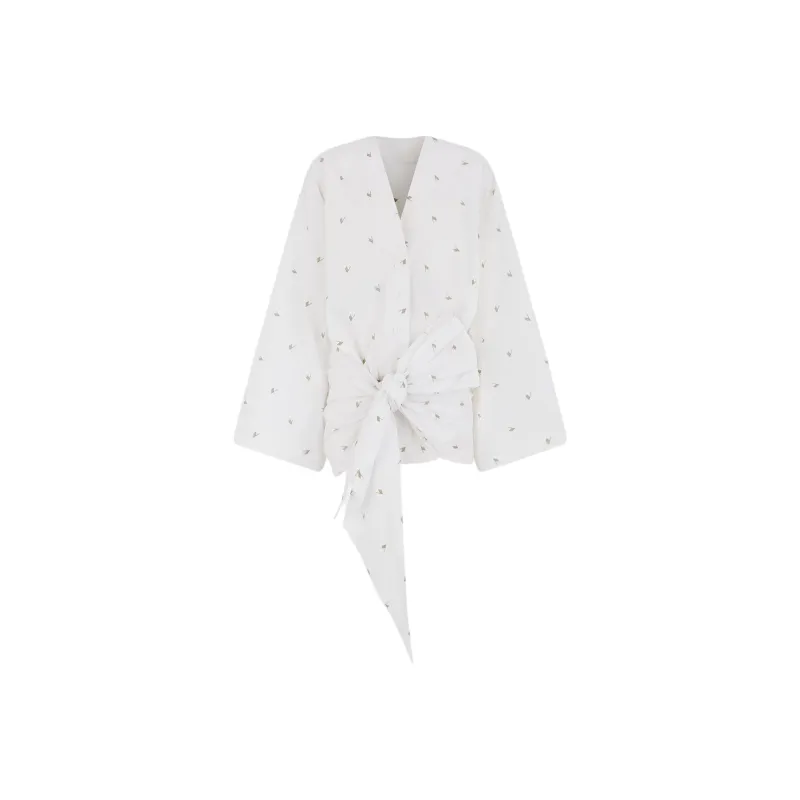 The Attico Logo embroidered Mini Dress-0