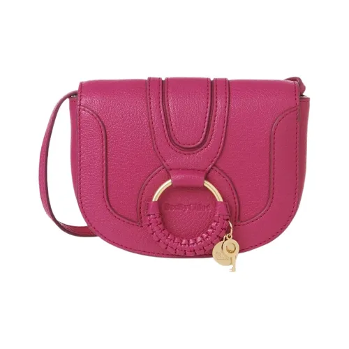 See By Chloe Hana Grained Goatskin Crossbody Bag Shoulder Bag Women's Magnetic Pink