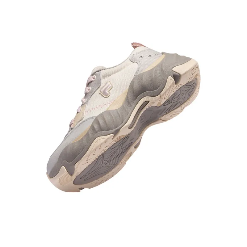 FILA FUSION STARFISH II Low Top Canvas Shoes Women's Cream Ivory Gray-6