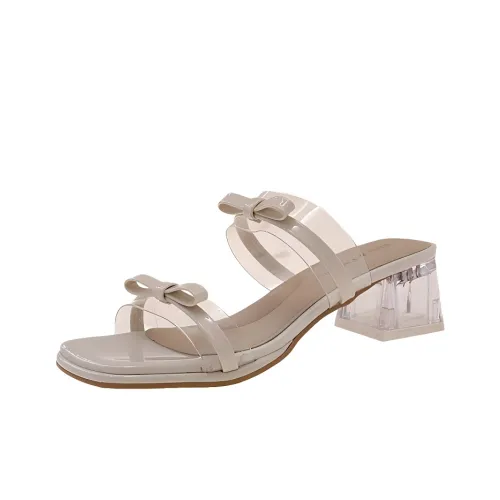 LXVB Slide Slippers Women's Ecru/Silver