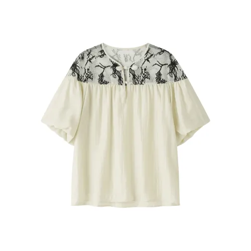 SHUXI Shirts Women's Pixel Forest
