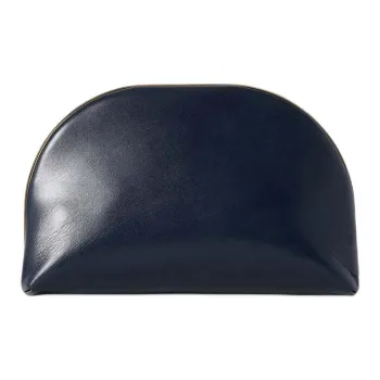 THE ROW Calfskin One Shoulder Clutch Women's Marine Blue