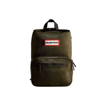 HUNTER Nylon Backpack Large Size Unisex Dark Olive