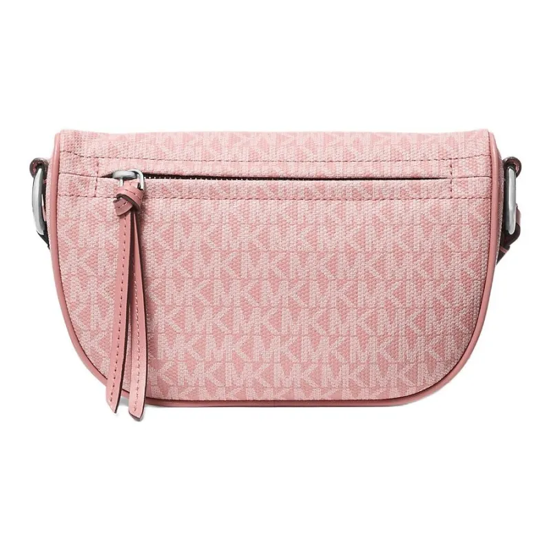 MICHAEL KORS Slater Coated Canvas Crossbody Bag, Shoulder Bag Mini Women's Pink-1