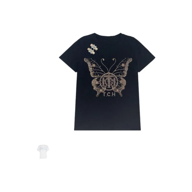 TCH T Shirts Women's Black-4