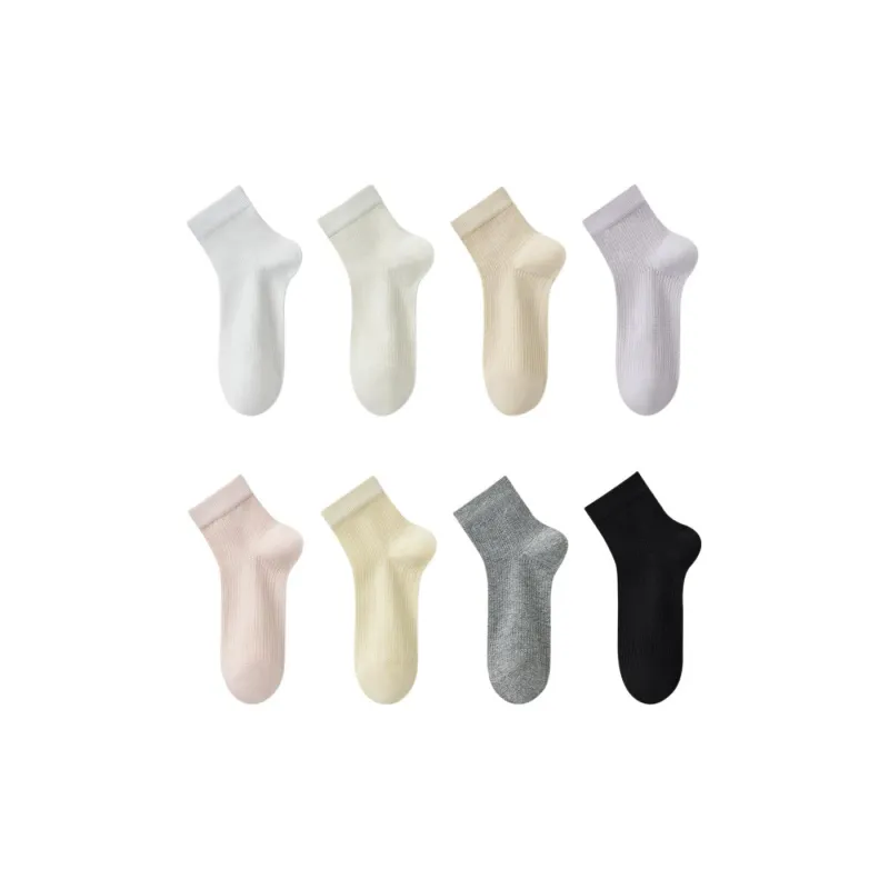 Temooues Mid Calf Socks Women's Combo Set-13