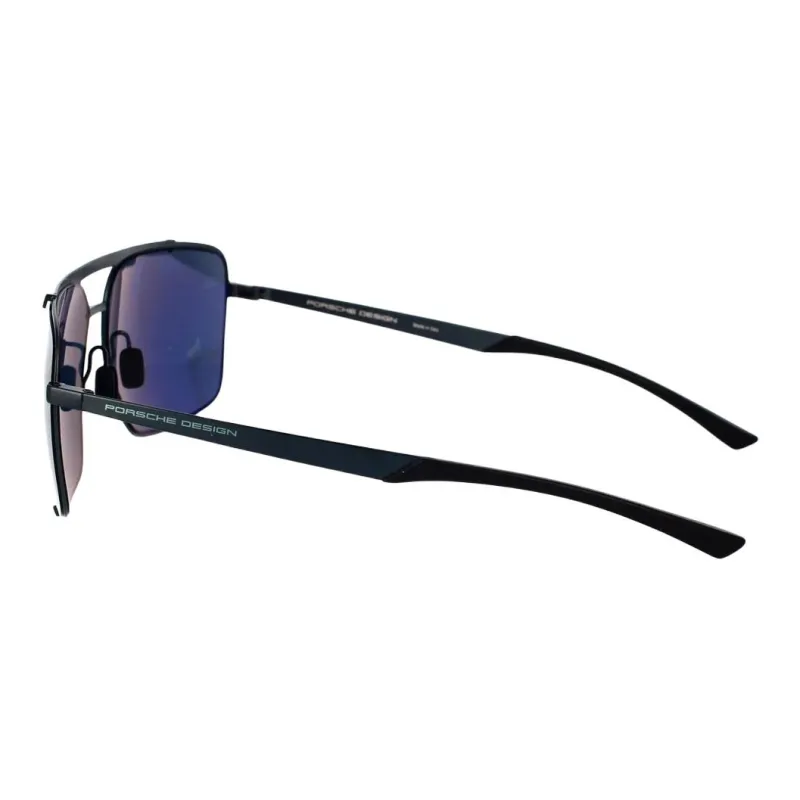 PORSCHE DESIGN Stainless Steel Aviator Sunglasses Unisex Black-1