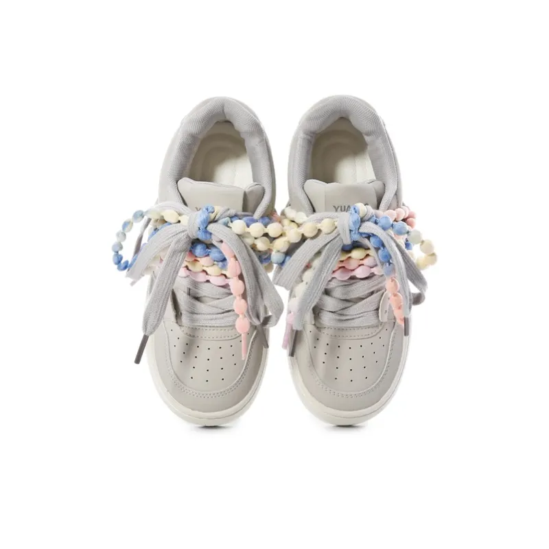 The New Age Family Low Top Skateboard Shoes Women's Gray-2