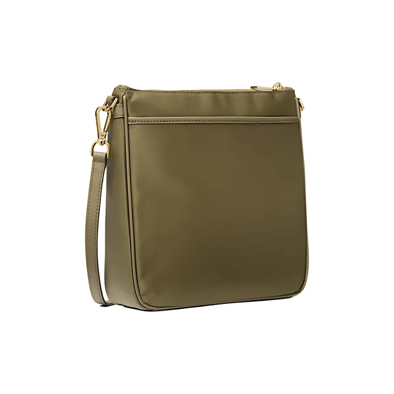 MICHAEL KORS Jet Set Leather Messenger Bag, Shoulder Bag Tubas Women's Green-1