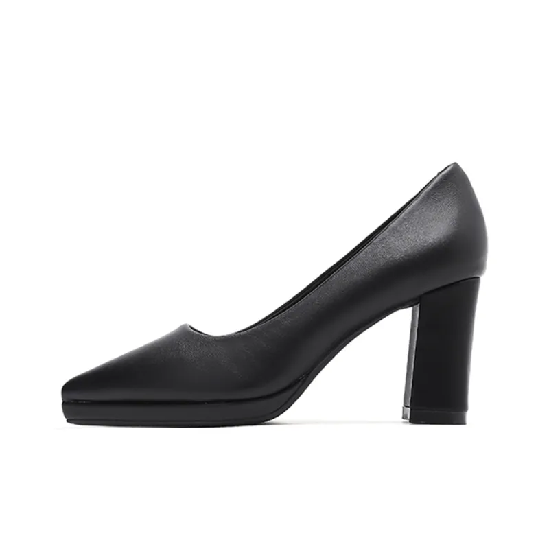 Lan Miao Chunky Heel High Heels Women's-14