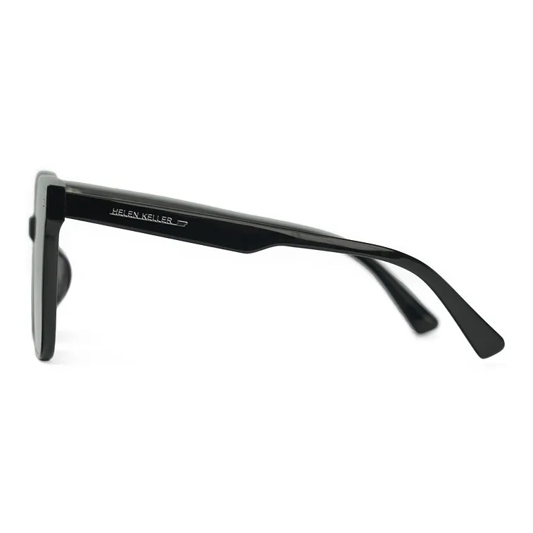 HELEN KELLER Plate Frame Square Sunglasses Unisex-3