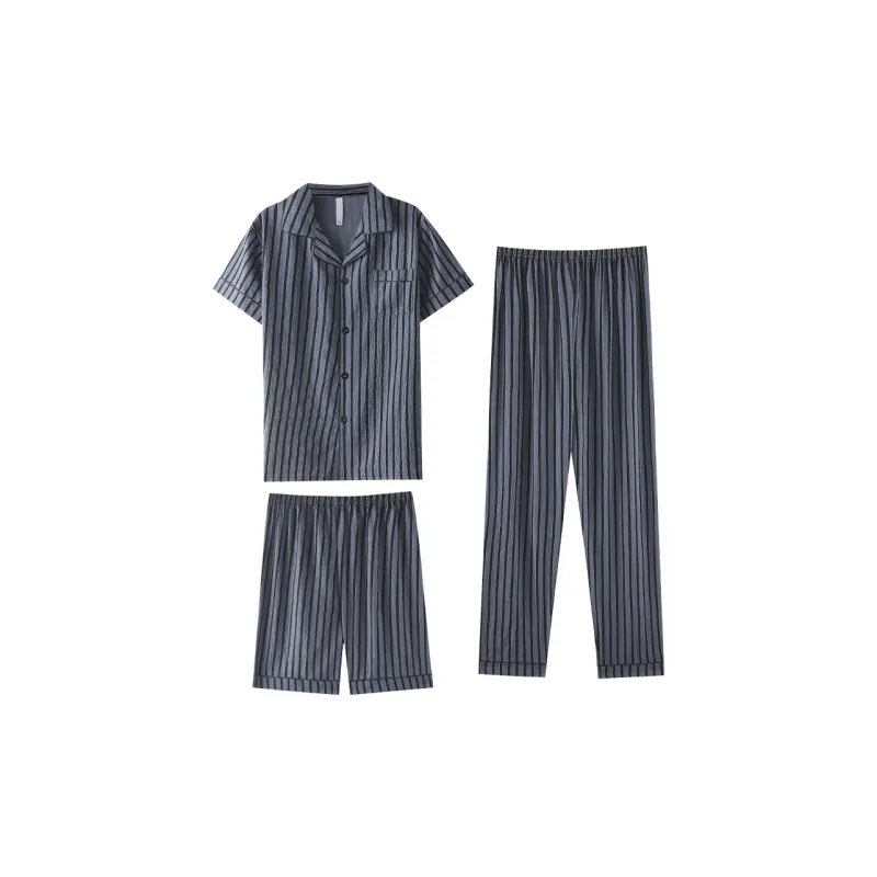 Cotton Gene Pajama Set Men's Combo Set-8