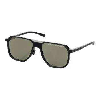 PORSCHE DESIGN Acetate Aviator Sunglasses Women's Black