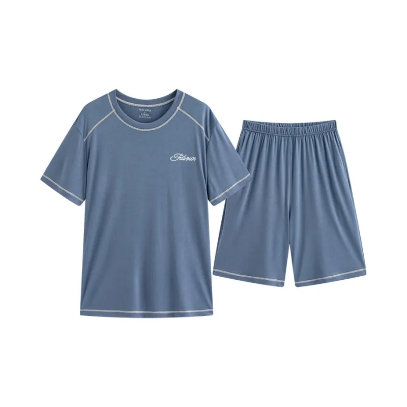 Close fitting Areas Pajama Set Men's-4