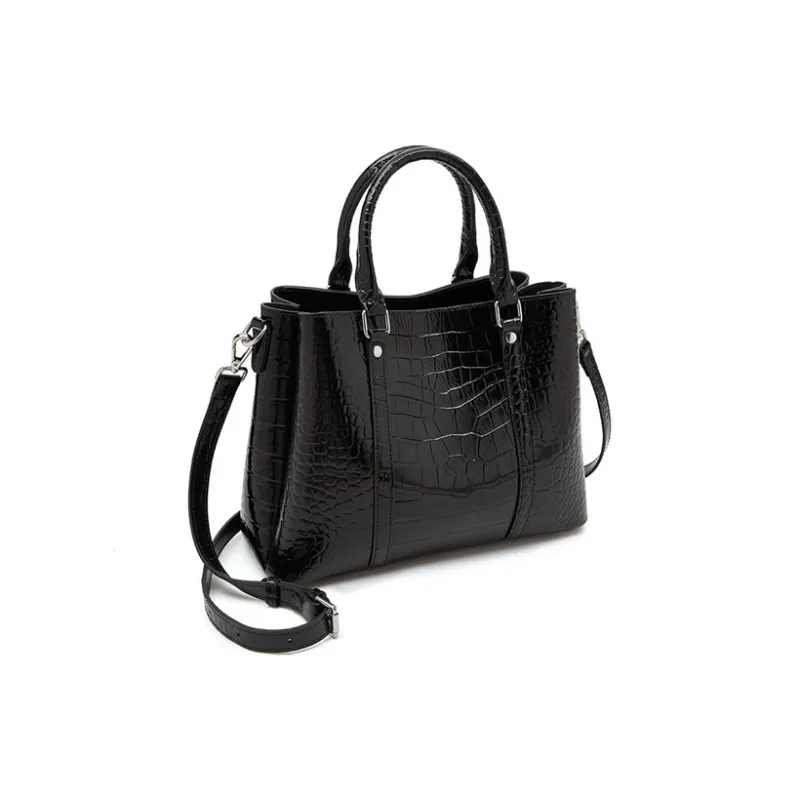 Old Man's Head Top Grain Cow Leather One Shoulder Handbag Women's Multicolor-1