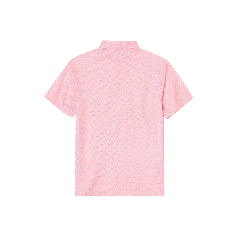 Adidas Polo Shirts Men Pink-1