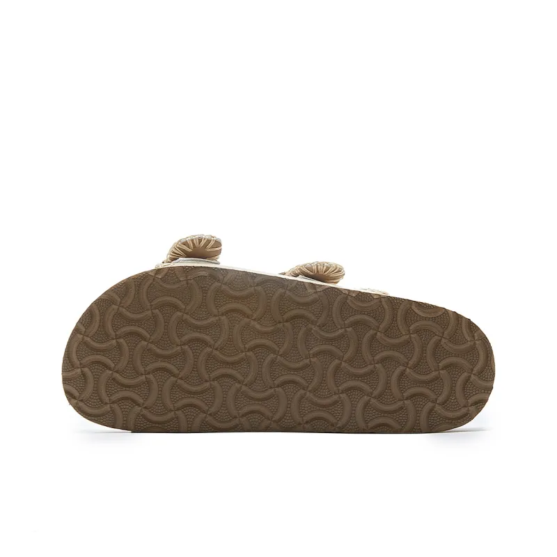 La Chapelle Abrasion Resistant Slide Slippers Women's Beige-5