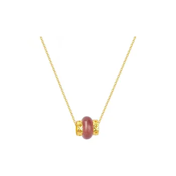 Heart Grass S925 Silver Necklaces Women's