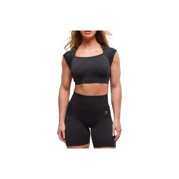GYMSHARK Workout Clothing Women's Black Asphalt Gray