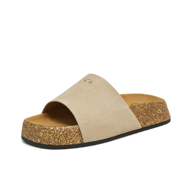 TATA Leather Patchwork Slide Slippers Women's-9