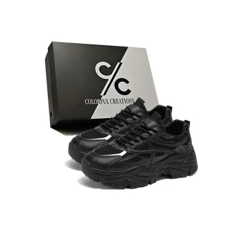 Colorful Creations Slip Resistant, Abrasion Resistant, Breathable Low Top Chunky Sneakers Men's