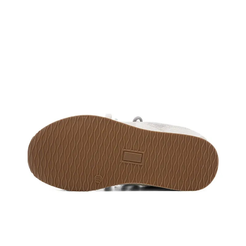 The New Age Family Low Top Skateboard Shoes Women's Beige-4