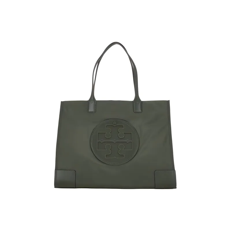 TORY BURCH Ella Fabric Artificial Leather Tote Bag Shopping Bag Handbag Women's Basil Green-0