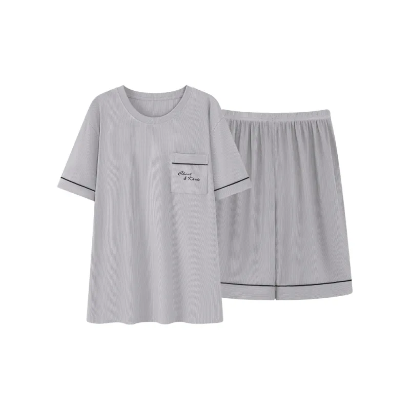 MADALLO Pajama Set Men's Light Gray-0
