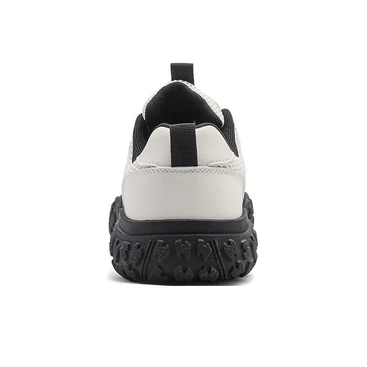 Feiyue Abrasion Resistant, Breathable, Lightweight Low Top Chunky Sneakers Women's Beige-4
