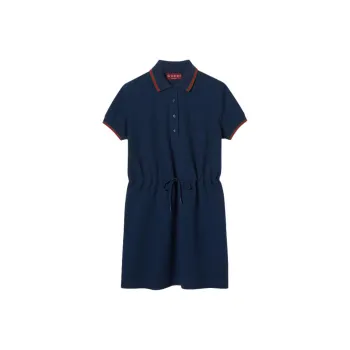 GUCCI Short Sleeved Dress Women's Light Blue