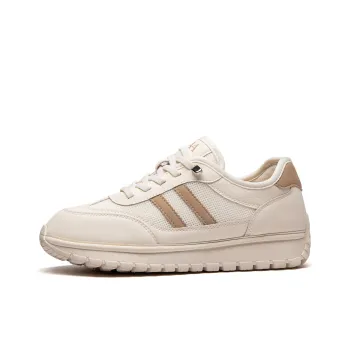 AAA SINCE 1955 Cushioning, Abrasion Resistant, Height Increasing Low Top Casual Shoes Women's Beige Apricot
