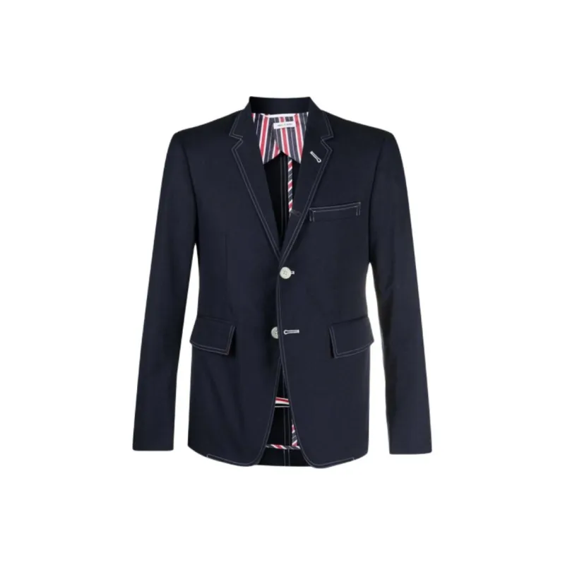 THOM BROWNE Single breasted Blazer-0