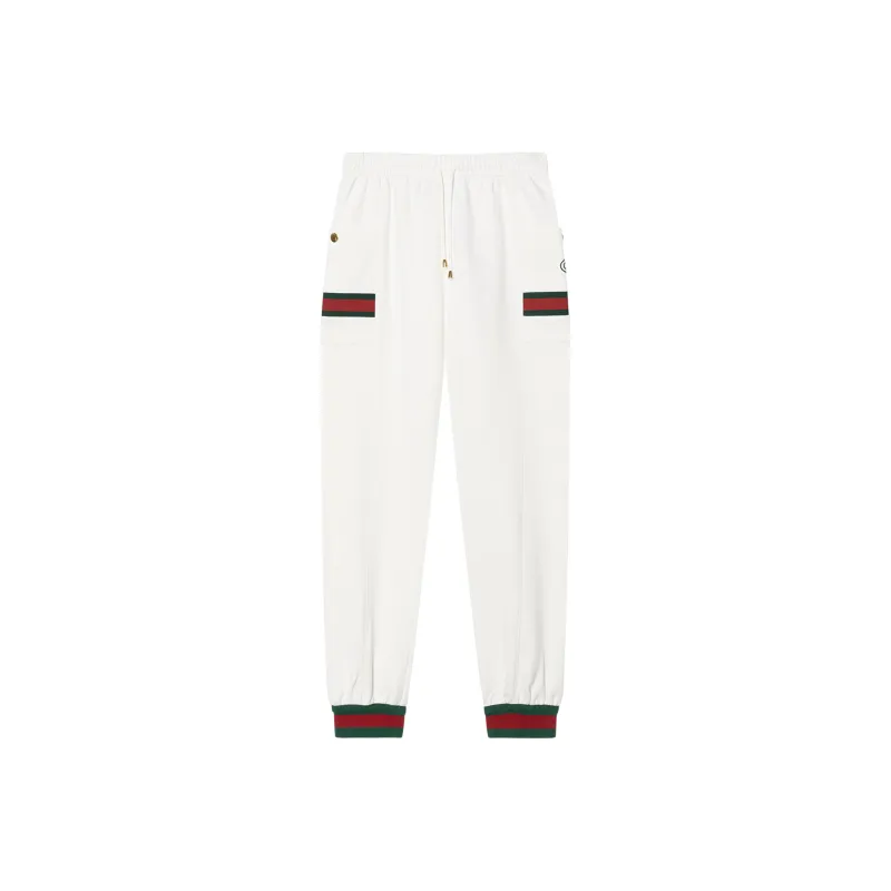 GUCCI Jersey Jogging Pants With Web-0
