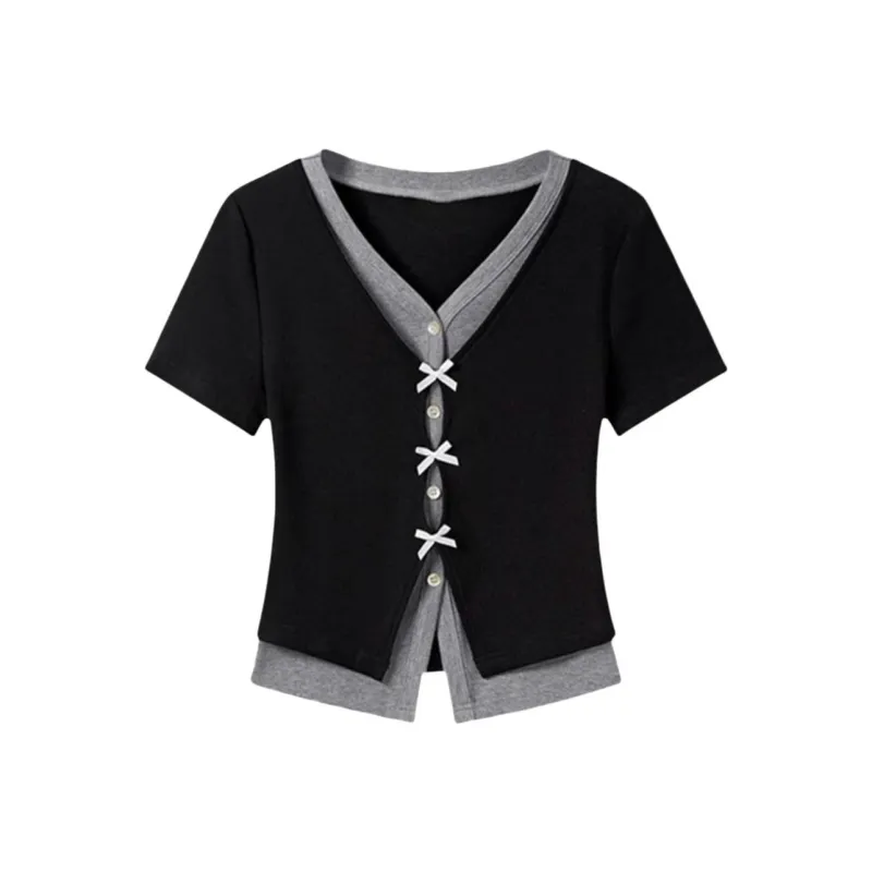 DOKZB T Shirts Women's Black-0