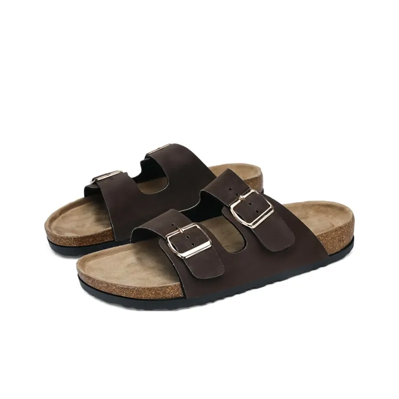 BOREE Slide Slippers Unisex Brown-10