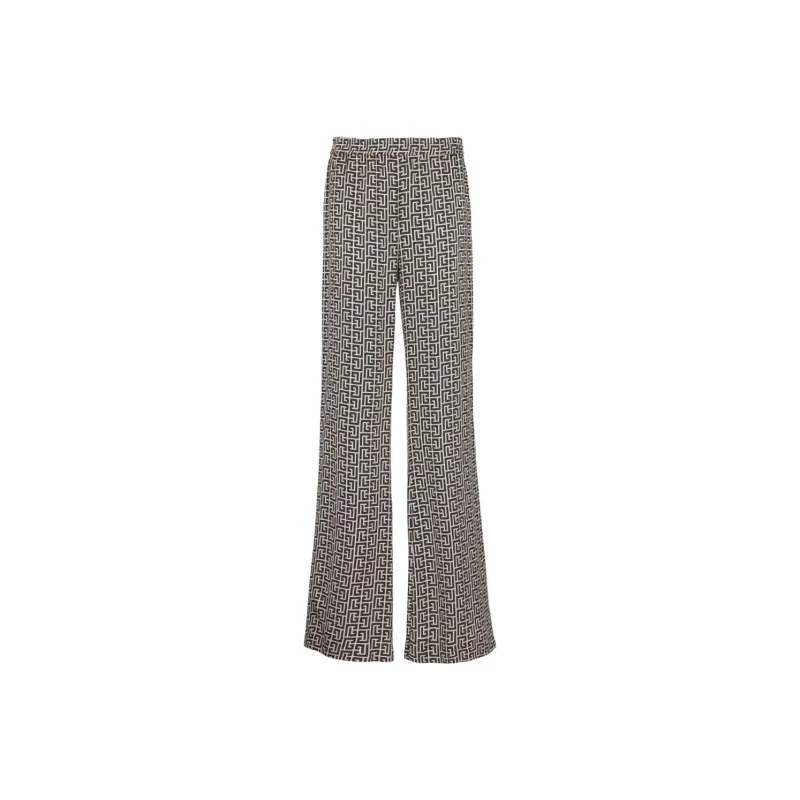 BALMAIN Monogram pattern Trousers-0