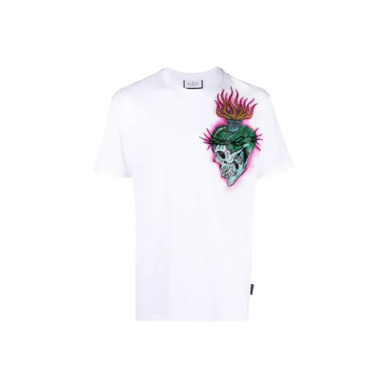 PHILIPP PLEIN Tattoo print Detail T shirt-0