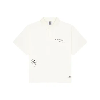 New Balance NB Grey SS25 Polo Shirt Men's White