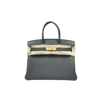 HERMES Birkin Togo Calfskin One Shoulder Handbags Women's 63 Vert Amande Almond Green