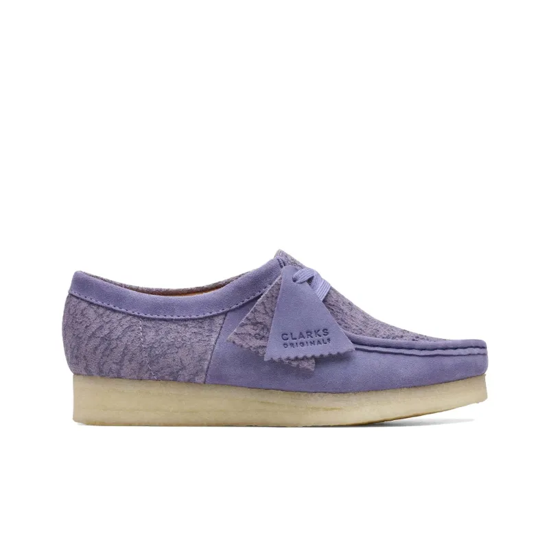 Clarks Wallabee Casual Single Shoes Women's Purple-1