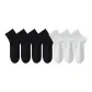 [7 Pack/Can't Get Thinner!]4 Pairs Black+3 Pack White]4 Pairs Black+3 Pack White