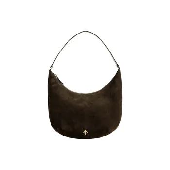 Manu Atelier Calfskin Shoulder Bag Women's Tobacco Green
