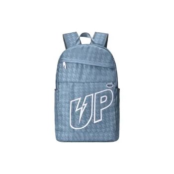 TURN UP Polyester Backpack Unisex Blue Gray