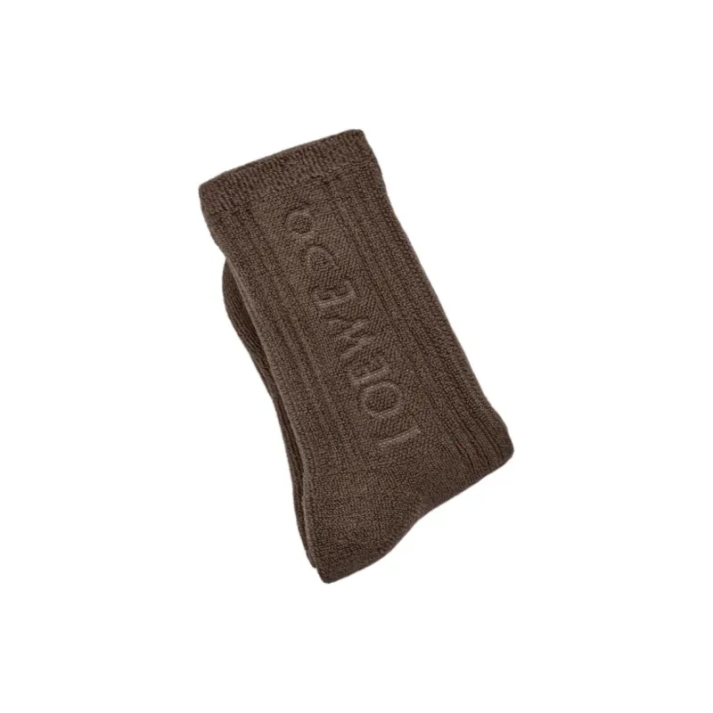 LOEWE x On SS25 Mid Calf Socks Unisex 1 Pack Brown-2