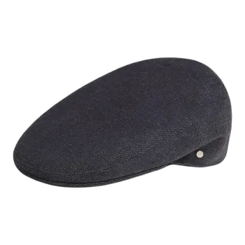 HERMES Cotton Berets Men's Black