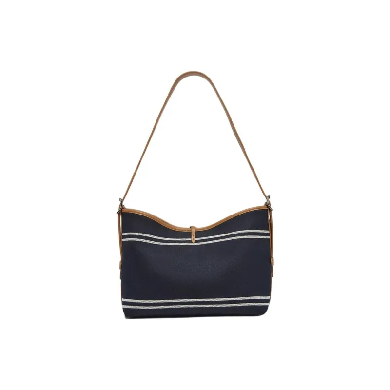BASTO PU Tote Bag, Shoulder Bag Tubas Women's Light Blue/Brown, Dark Blue/Brown-7
